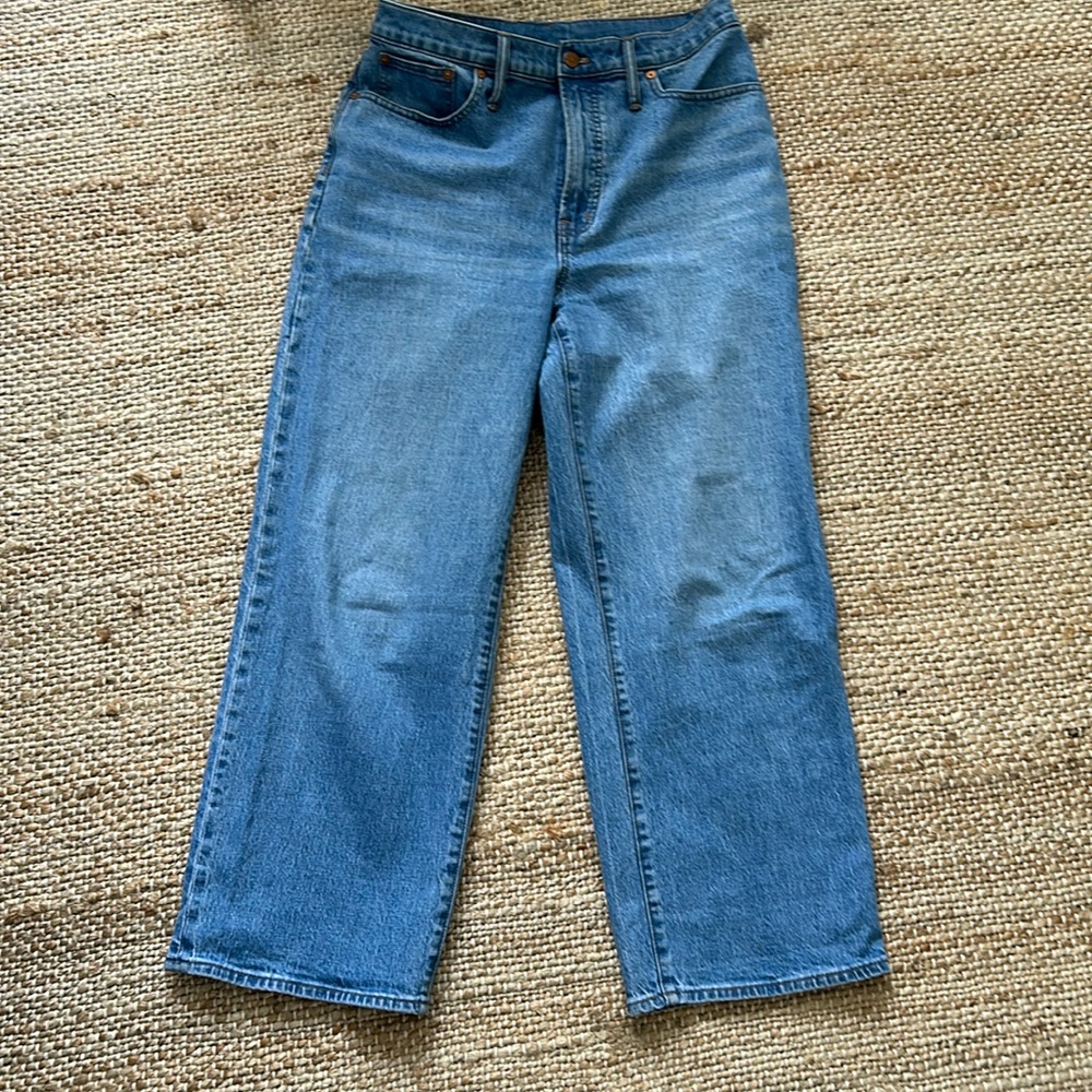 Madewell Perfect Vintage Wide-Leg Crop Jean / size 29/27